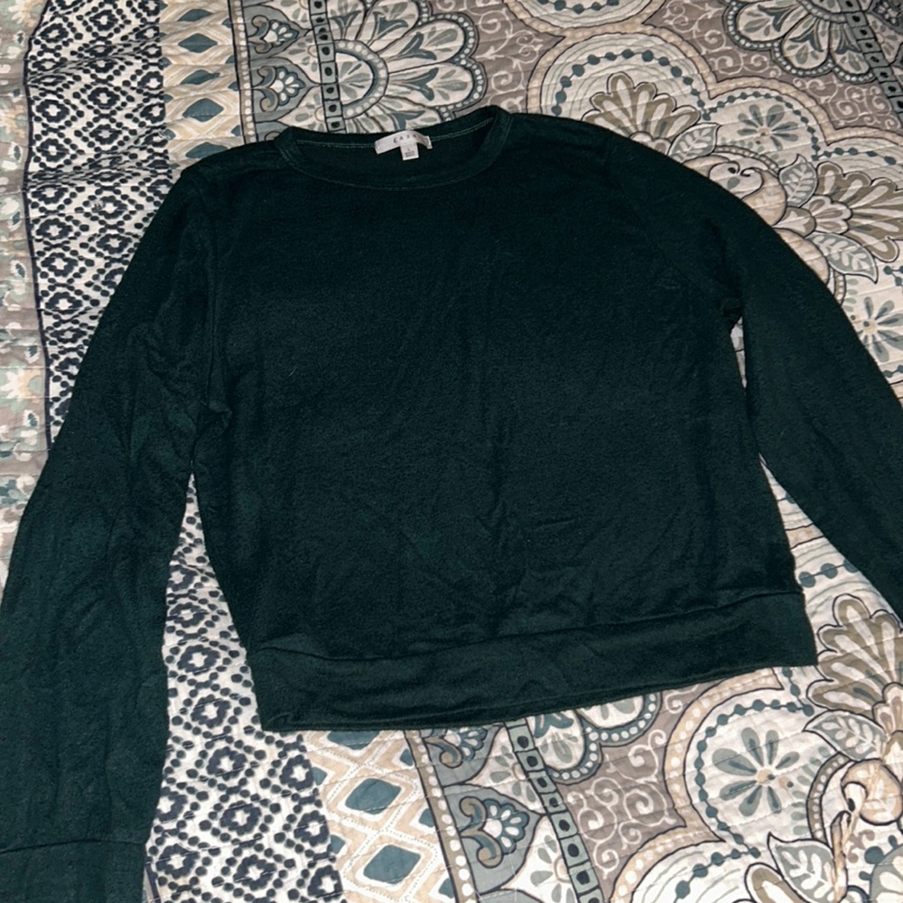Dark Green Ling Sleeve Shirt